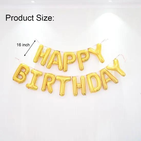 Happy Birthday Balloon Banner 40 inch {2}