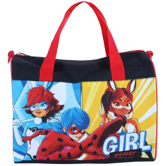 Miraculous Ladybug Duffel Bag Small Carry-On BunnyX Rena Rouge Girls Red Black {1}