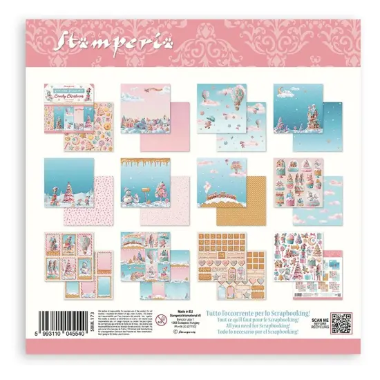 Stamperia Scrapbooking Pad 12"x12" 10/Pkg-Candy Christmas {3}