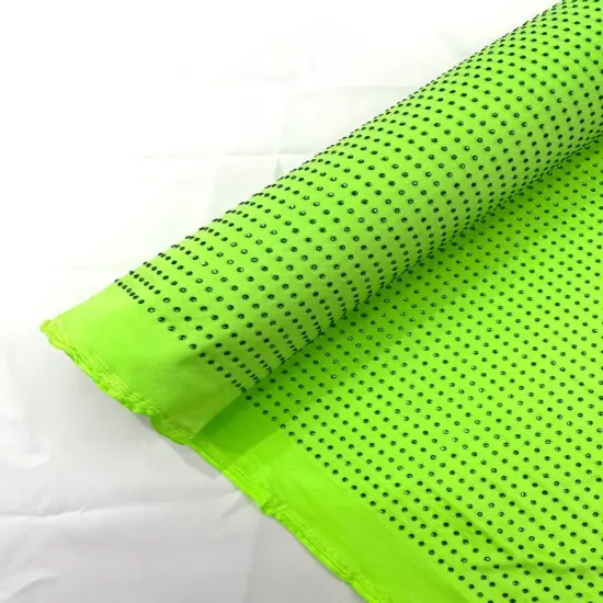 1 Yard Rhinestone Stretch Spandex Fabric Nylon for Costumes, Leggings & D&eacute;cor Width 54" Neon Lime {1}
