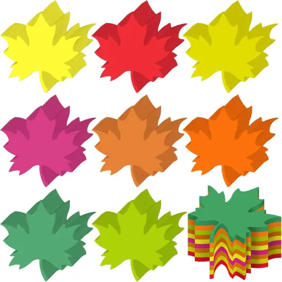 720 Pcs Maple Leaf Cutouts Paper {1}