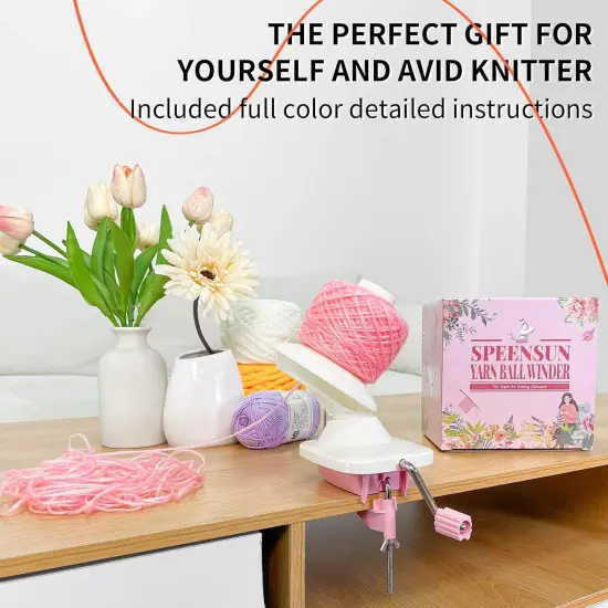 Yarn Ball Winder &ndash; Easy & Quiet Yarn Cake Maker for Knitting & Crochet {6}
