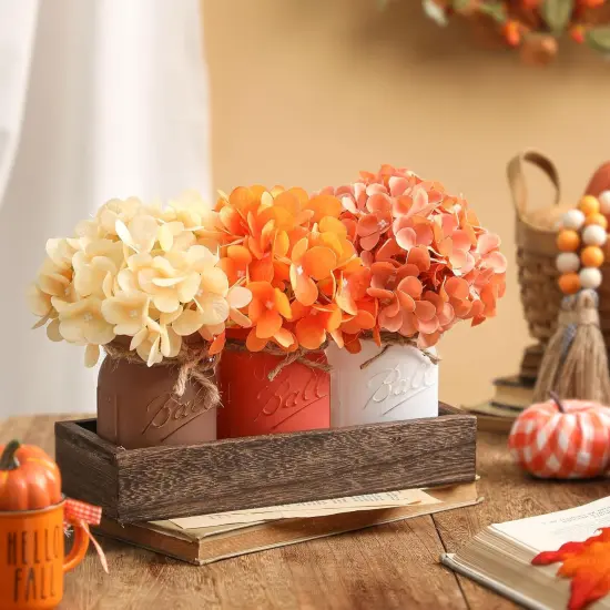 Fall Mason Jar Centerpiece for Table {3}
