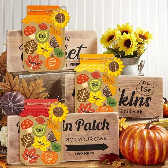 30Pcs DIY Thanksgiving Day Jar Gratitude Paper {5}