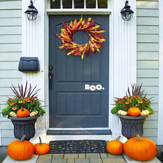 24 Inch Autumn Fall Wreaths {5}