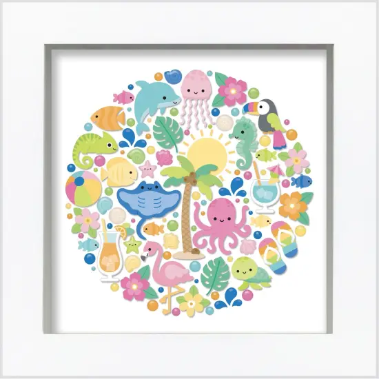 Doodlebug Design Shadow Box Insert Kit-Summer Fun {3}