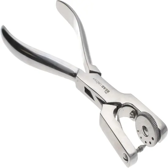 The Beadsmith Leather Rotary Hand-Sewing Leather Punch Tool, 5 Different-Size Holes, Jewelry-Making Supplies and Leather Working Tools. {1}