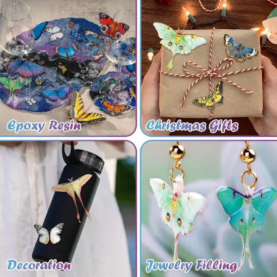 46 Pcs Double-Sided Faux Butterfly {4}