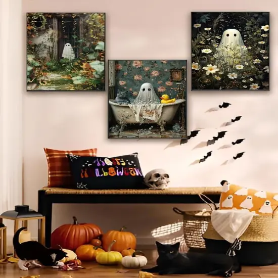 6 Packs Halloween 5D Diamond Art Painting Kits for Adults,12x16in {2}