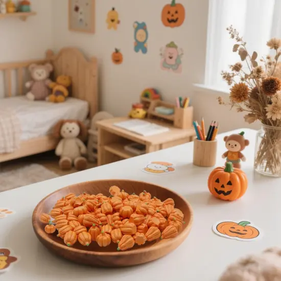 100Pcs Mini Pumpkins for Decorating {3}