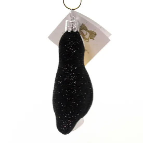 Golden Bell Collection 3.5 Inch Penguin Black Glitter Christmas Tree Ornament , Christmas Decor Christmas Ornament Bird {2}