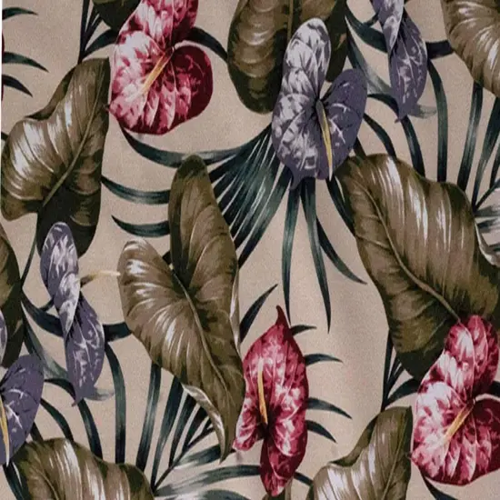 1 Yard Elephant Ear & Palm Leaves Upholstery Fabric 100% Cotton 56-58 Inches Wide {3}