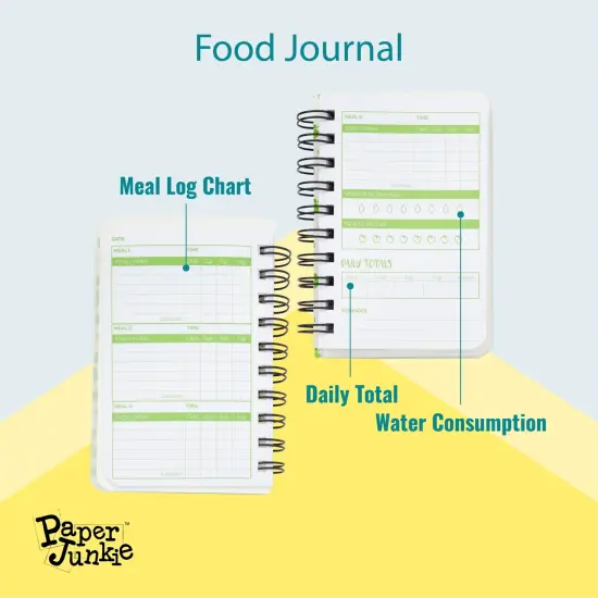 3-Pack Calorie Counter Book for Weight Loss, 90-Day Food Meal Pocket-Size Tracker Journal Notebook for Men and Women Nutrition Meal Tracker and Recording (5 x 3.5 Inches) Green {5}