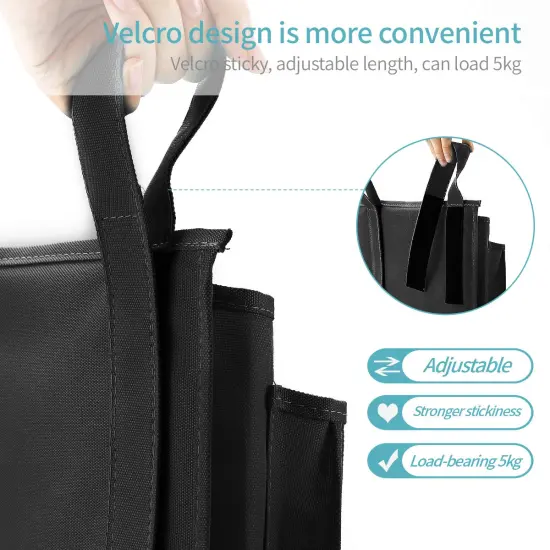 Bunk Bed Organizer, Bedside Caddy Hanging Bed Organizer Storage Bag 8 Pockets, for College Dorm Rooms Bed, Hospital Bed, Baby Bed Rails, 600D Oxford Cloth {6}