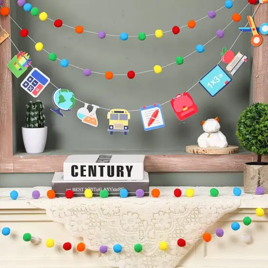 3 Pcs Colorful Felt Garland {3}