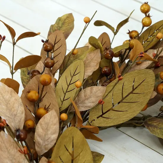 20'' Fall Wreath Autumn Wreath for Front Door {5}