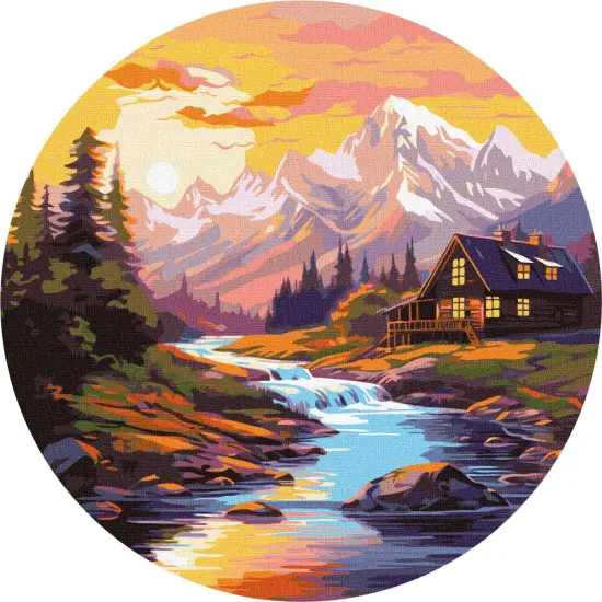 Painting by Numbers kit House by the river KHO-R1019 {2}