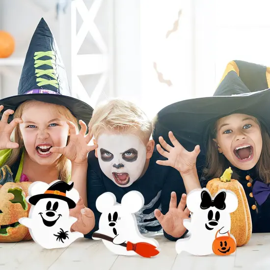 Halloween Mouse Shaped Cute Ghost Table Decor {5}