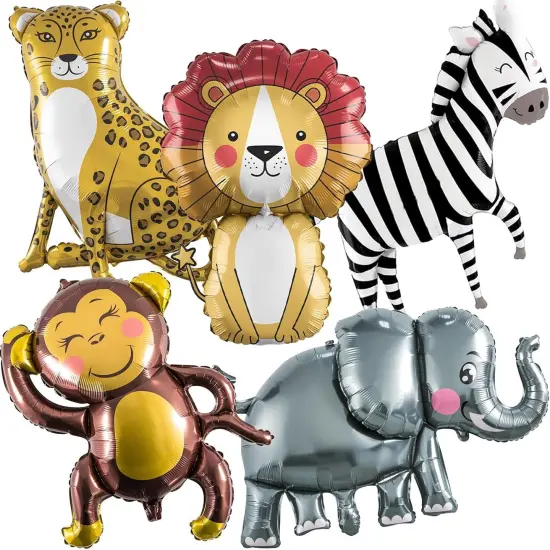 Jungle Safari Animals Balloons, Jungle Safari Theme Birthday Party Decorations {1}