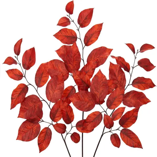 3PCS Artificial Fall Leaves Stems 29.5 {1}