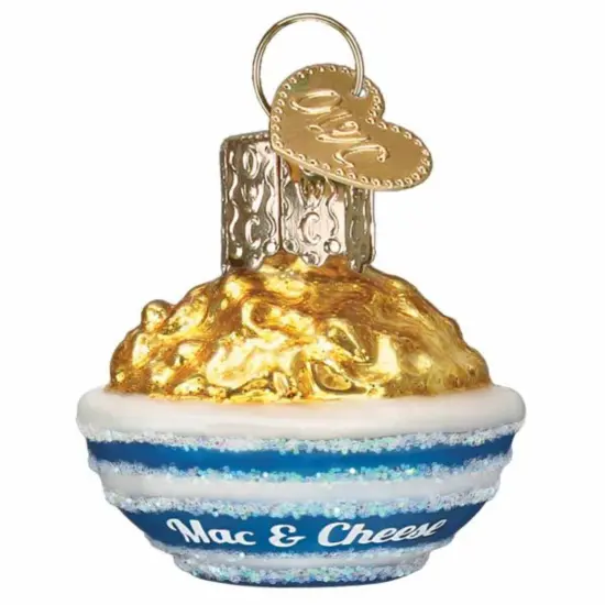 Old World Christmas 1.5 Inch Mini Mac & Cheese Christmas Tree Ornament , Ornament Noodles Multicolored {1}