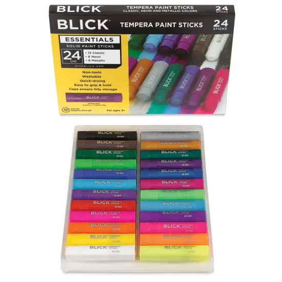 Blick Essentials Tempera Paint Sticks - Set of 24 {1}