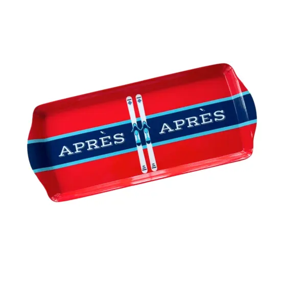 Apr&eacute;s Ski Melamine Serving Tray for Appetizers & Desserts {4}