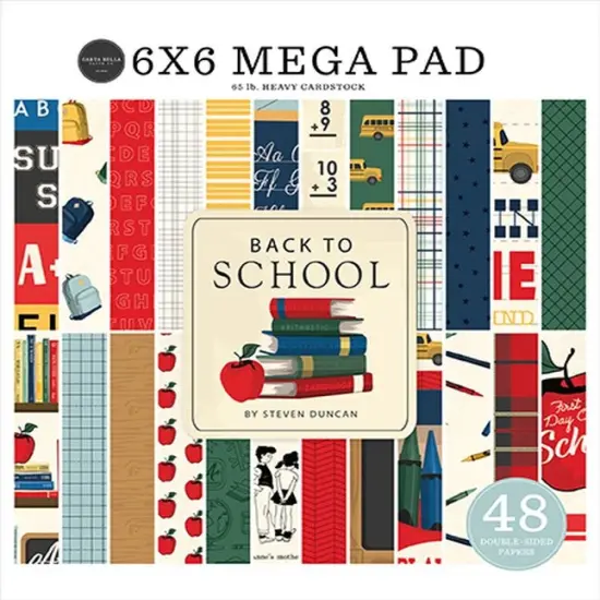 Carta Bella - Back To School Cardmakers 6X6 Mega Pad {1}