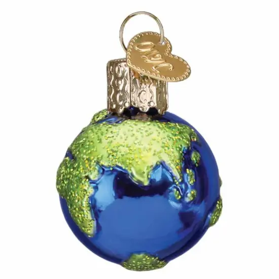 Old World Christmas 1.5 Inch Mini Planet Earth Christmas Tree Ornament , Gumdrops Collection Solar System Blue {2}