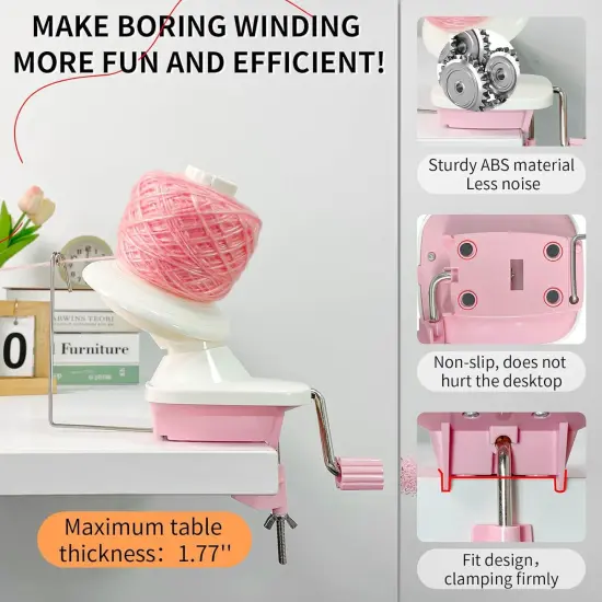 Yarn Ball Winder &ndash; Easy & Quiet Yarn Cake Maker for Knitting & Crochet {4}