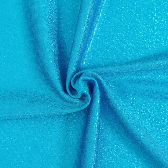1 Yard Hologram Foggy Foil 4 Way Stretch Nylon Spandex Fabric for Activewear Costumes 60&rdquo; Width Turquoise {1}