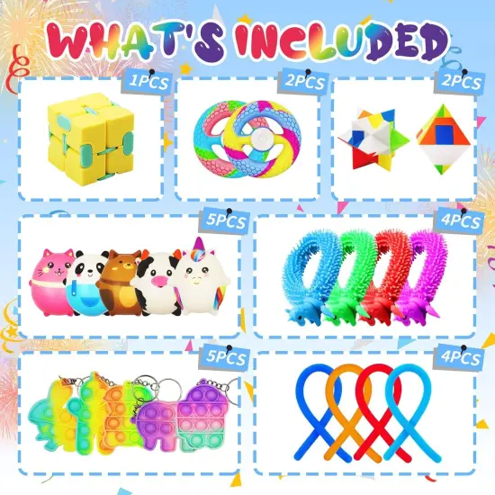 124 Pcs Party Favors for Kids {2}