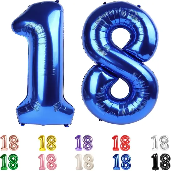 18th Birthday Decorations for Boys Girls - 	Dark Blue {1}