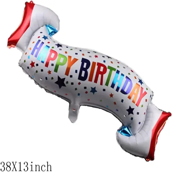 Star and Circle Mylar Foil Balloon {2}