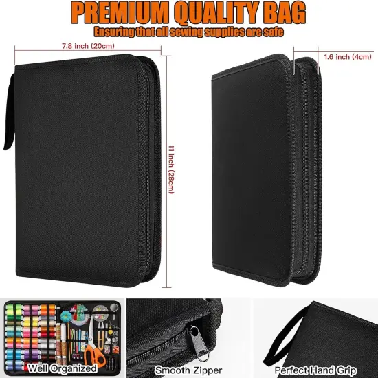 Sewing Kit for Adults &ndash; 43XL Thread, Needles & Scissors | Travel & Home Use {3}