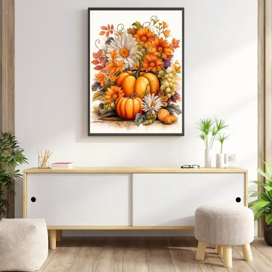 5D Fall Diamond Painting Kits for Adults Beginners - 12x16in {4}