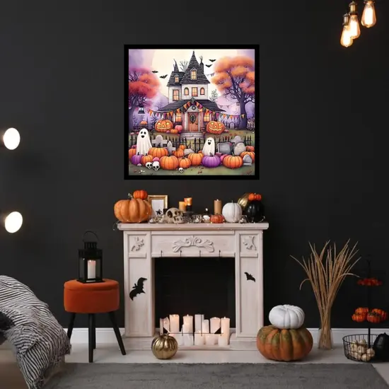 Halloween Pumpkin Ghost Diamond Painting Kits {5}