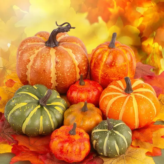 38pcs Fall Pumpkins Decor Set {1}