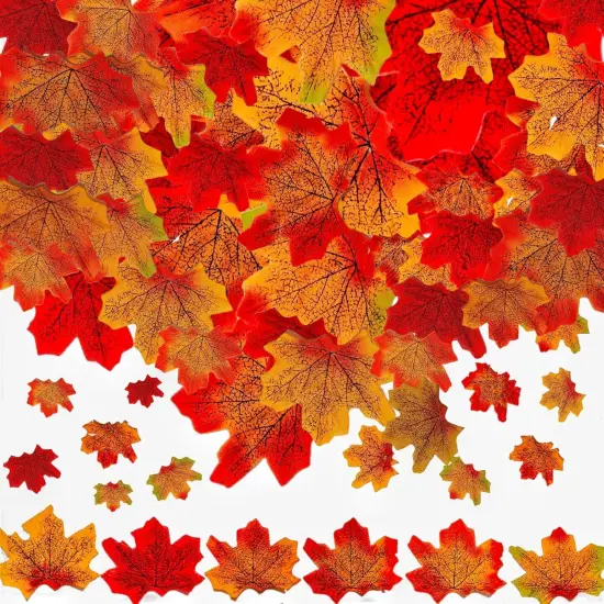 Fake Fall Leaves Decorations {5}