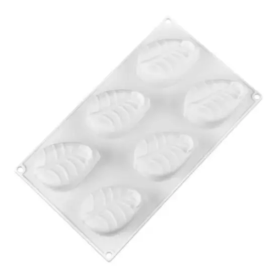 Leaf 6 Cavity Silicone Mold {4}