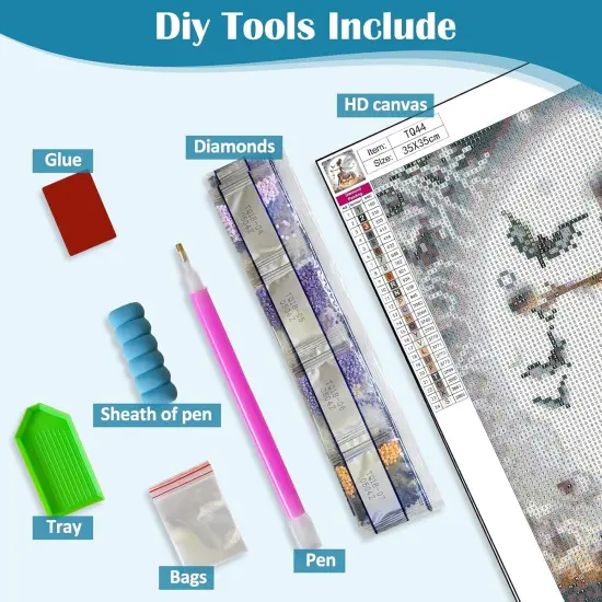 13.8x13.8 Inch - Pumpkin Elf Bat Diamond Painting Kits for Adults {5}