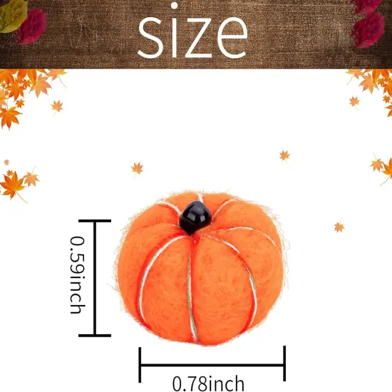 36 PCS Halloween Small Felt Pumpkin {2}