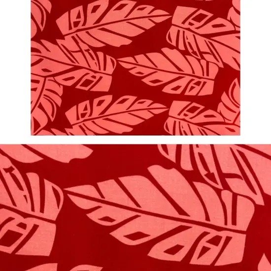 1 Yard Tropical Paradise Rayon Fabric 36" L x 45" W Red {5}