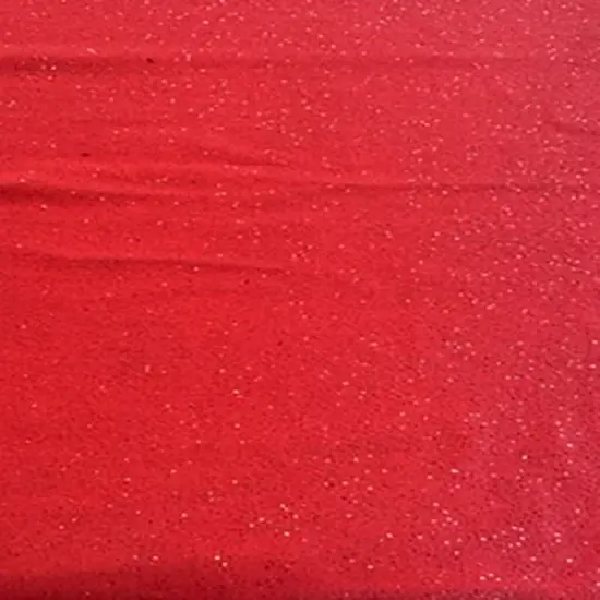 1 Yard Misty Glitter Velvet Polyester Spandex Fabric for Cosplay Dancewear Crafts Costumes 60&rdquo; Width Red {6}