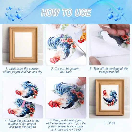 Vintage Rub on Transfers for Crafts - 4 Sheets {5}