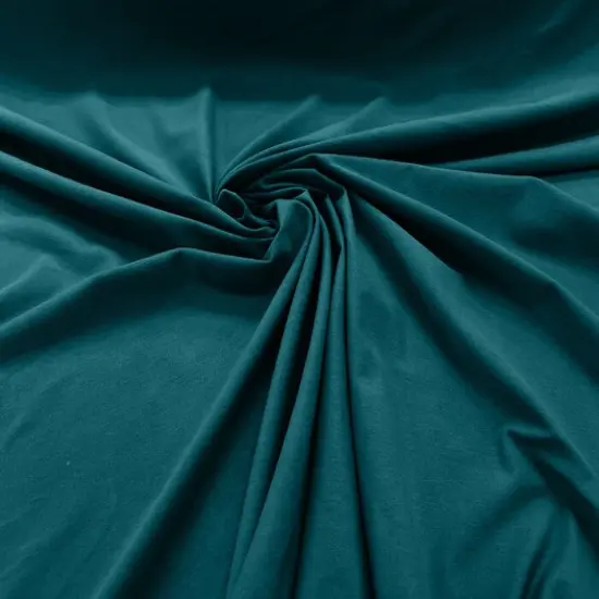 1 Yard Dark Jade Cotton Spandex Jersey Knit Rich Jade Stretch Fabric for Fashion & More 60" Width {1}