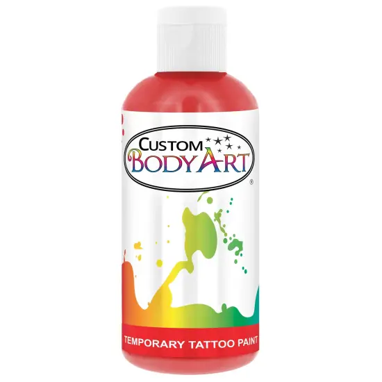 Red Airbrush Temporary Tattoo Body Paint Makeup, 8 oz. {1}
