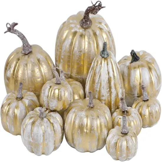 12 Pcs Thanksgiving Pumpkin Decorations {1}