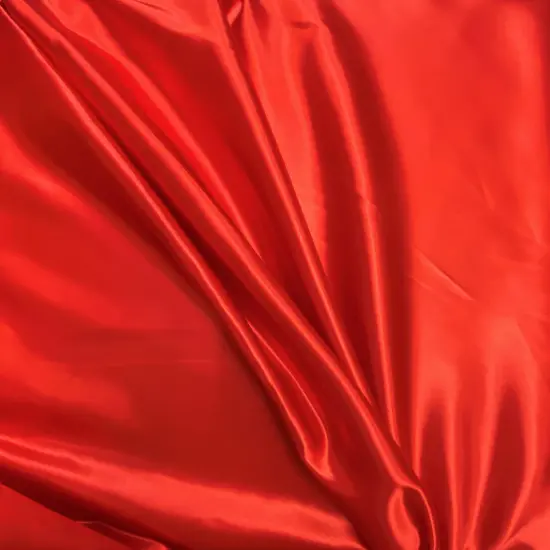 1 Yard Red Bridal Satin Fabric 58/60 Inch Wide Glossy Lustrous Cloth for Event D&eacute;cor, Dresses & Curtains {3}