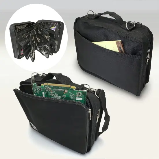 The Beadsmith Crafter&rsquo;s Tote &ndash; Personality Case &ndash; 12 x 10 Inches, Carrying Case with Shoulder Strap, Removable Zippered Pocket Pages, Ideal Storage for Arts & Crafts, Travel, Toiletries and Makeup Visit the The Beadsmith Store {3}